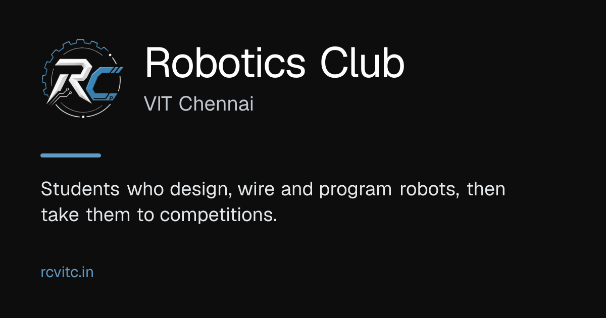 Robotics Club, VIT Chennai